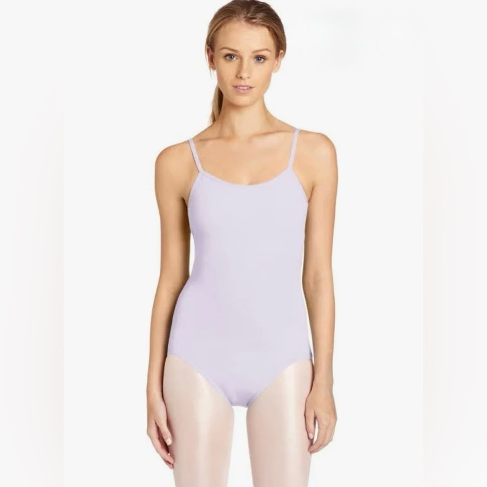 NWT Capezio Lavender camisole leotard with adjustable straps in SZ Small, CC100 - Picture 2 of 5